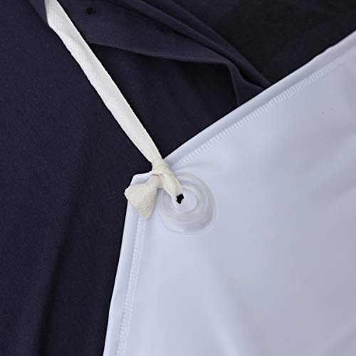 Kichvoe Kitchen Apron Waterproof Rubber Vinyl Apron Heavy Duty Dishwasher Butcher for Cleaning Fish Gardening, Lab Work- White Grilling - Image 4