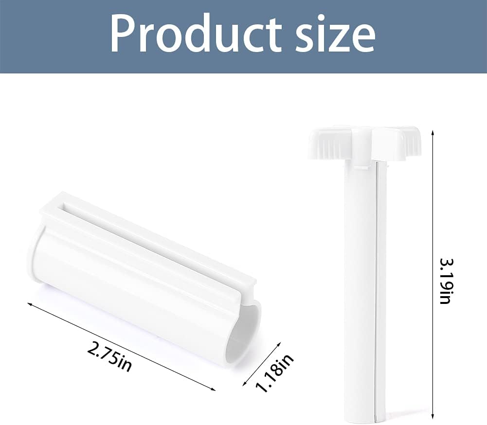 LoveInUsa Rolling Toothpaste Squeezer，6pcs Toothpaste Tube Roller Hanger Dispenser for Bathroom : Home & Kitchen