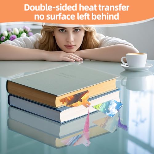Sublimation Bookmarks Blank Aluminum 20 PCS 2X7 Inch Metal 1MM Thick Larger Bookmark for Double-Side Heat Transfer Rectangle by Aulsetch - Image 5