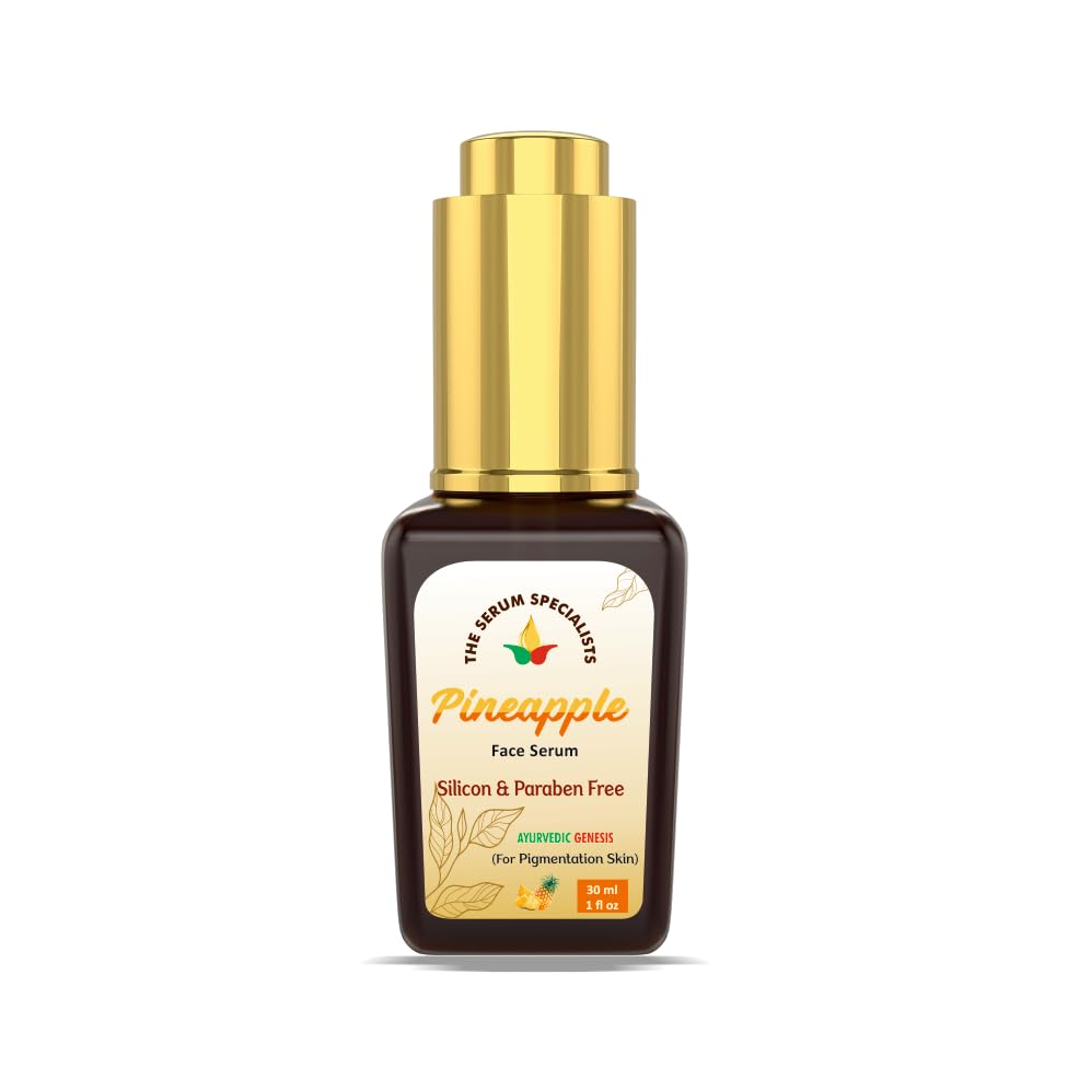 Image of Pineapple Face Serum - Exfoliates & Brightens Skin | Enriched with Pineapple Enzymes | Gentle Exfoliation & Radiance Boost | All Skin Types - 30ml