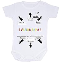 AR Regalos Body bebé divertido y gracioso Vamos papá (Manga