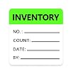 Top label 1.8x2 Inch Inventory Label,Inventory organizer Stickers,Inventory Control Labels,500 Pcs,Green,1.8x2 Inch