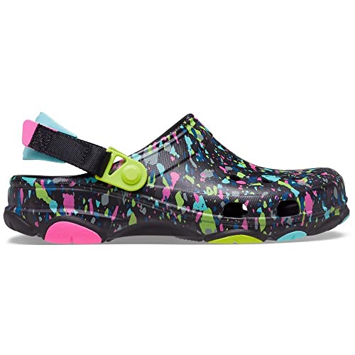 CROCS Classic All Terrain Clog - Black/Multi - M5W7 , 206340-0C4-M5W7, Unisex Adult , Black/Multi ,