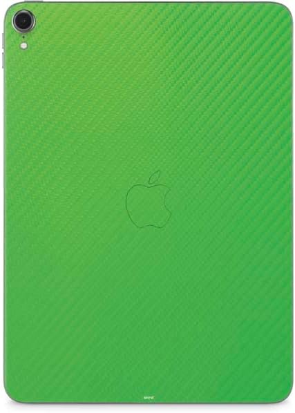 Skinit Decal Tablet Skin Compatible with iPad Pro 11in (2020) - Officially Licensed Green Carbon Fiber Specialty Texture Material Design