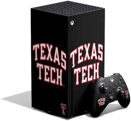 Skinit Decal Gaming Skin Compatible with Xbox Series X Bundle - Officially Licensed Texas Tech University Red Raiders Design