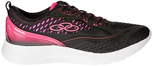 Tênis Flash Flow, Olympikus, Preto/Pink, Feminino, 37