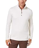Mens Heathered Cotton 1/4 Zip Pullover