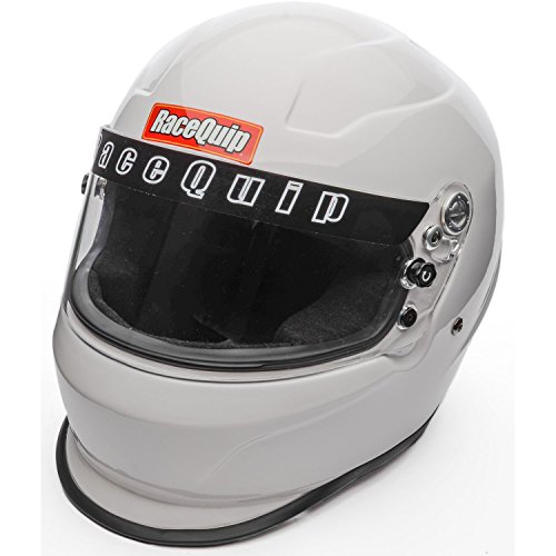 RaceQuip 273115 Gloss White Large PRO15 Full Face Helmet (Snell SA-2015 Rated)