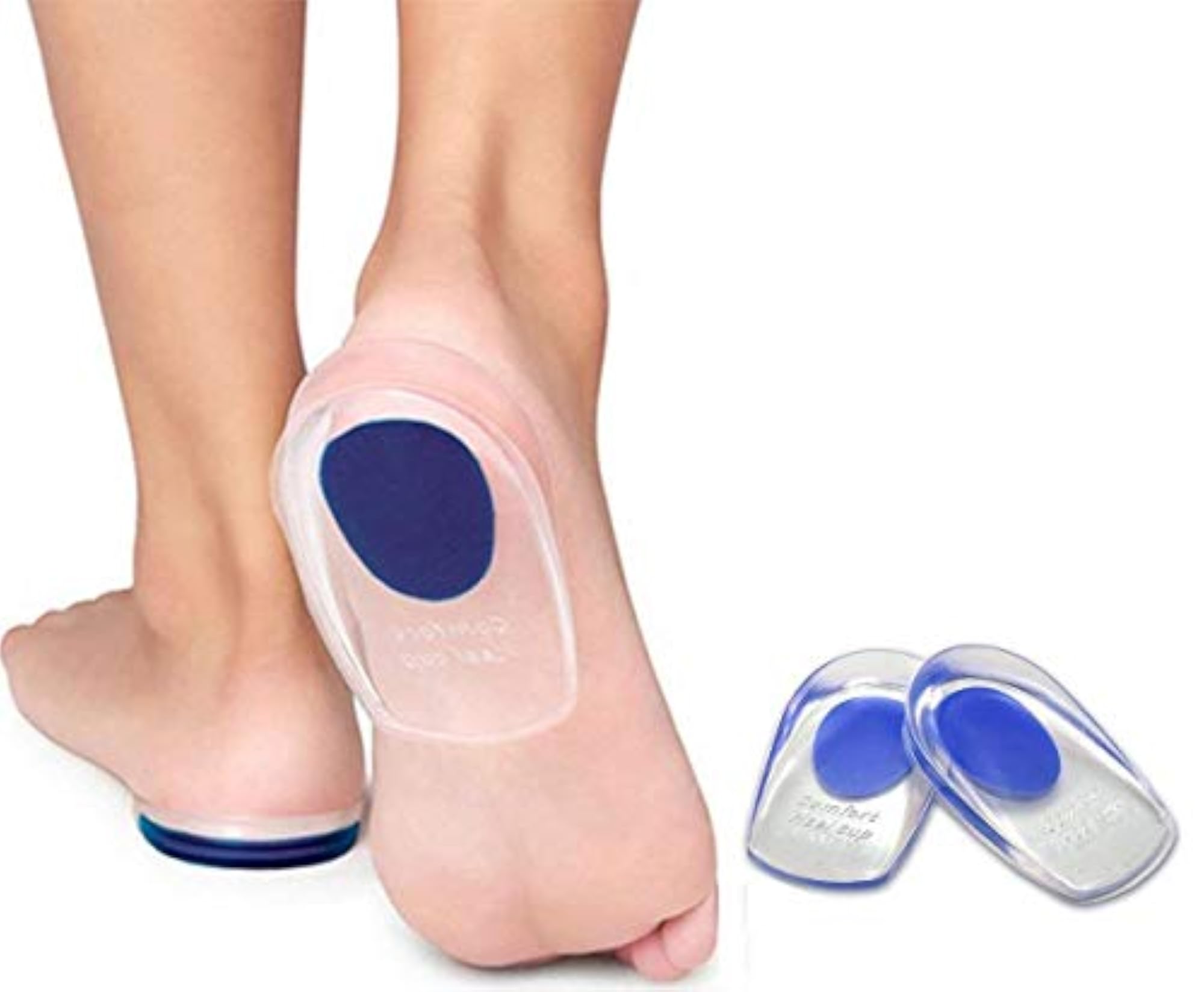 Silicone Gel Heel Protector Insole Cups - 2 PCS