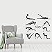 Stickers Muraux Beauté Pilates Vinyle Art Décor Yoga Studio Chambre Chambre Décoration Décalcomanie Autocollants Murale 58X60cm