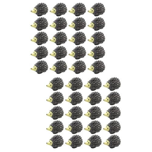Yardwe 40 Pcs Hérisson Ornement Verre Décor Résine Artisanat Miniatures en Plastique Hérisson Minuscule Animal Figurine Mini Hérisson Figurines Miniature Paysage Accessoire Mini Hérisson