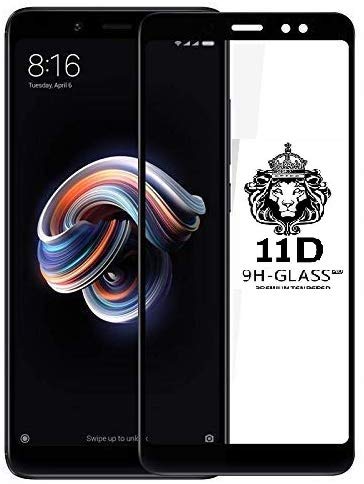 Image of DD SON Tempered Glass Screen Protector Compatible for Redmi Note 5 pro (11D) with Edge to Edge Coverage and Easy Installation kit,Black