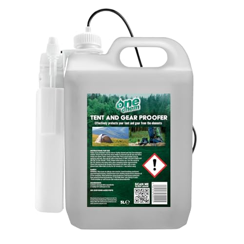 One Chem Tent and Gear Waterproofer, 5 Litre With Battery Sprayer, Protects Tents and Gear From The Elements