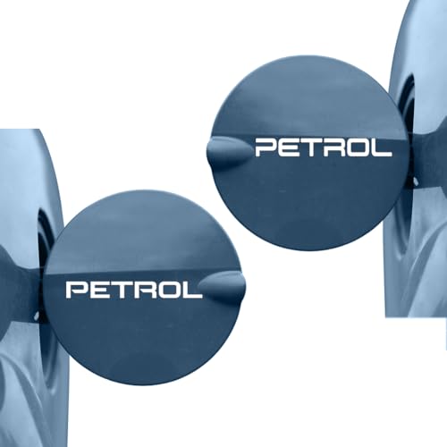Image of Adhesive Petrol Warning Sticker for Vehicles, Perfect for Daily Use 1 Pack 2 Pieces (White)