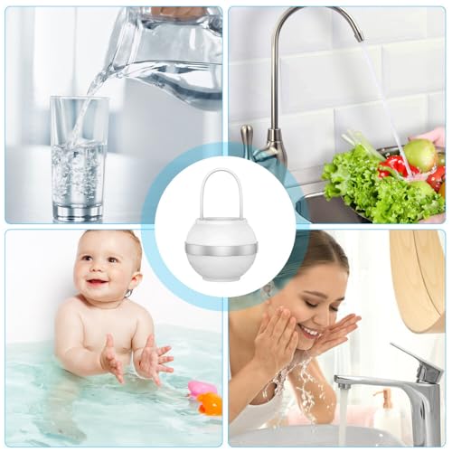HOVCEH Wasserfilter für Badewannen, Duschfilter, 8-Stufiger Bath Ball Water Filter, Shower Filter for Hard Water, Badekugelfilter, Für Weichere, Glattere Haut - BPA-frei - 2.500 Gallonen Filterung