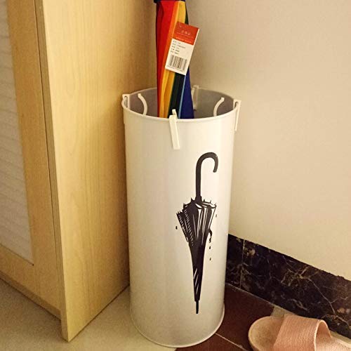 Porte-parapluie métal blanc pour garder votre entrée sèche et propre - 5