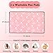 Mooydee 2 Pack Guinea Pig Bedding - Washable Guinea Pig Cage Liners, Waterproof Reusable & Anti Slip Pee Pads Super Absorbent Mats for Small Animals Pet Rabbit Bunny Hamster Rat (Pink, 42 x 28 Inch)