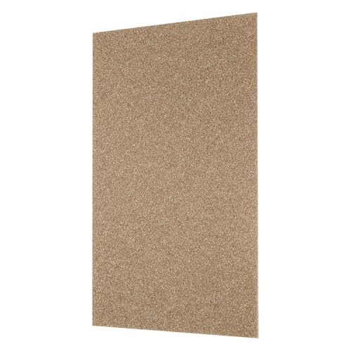 Image of MECCANIXITY 1 Pcs Brown Glitter Acrylic Sheets 1 /8 inch Thickness 12 inch x 8 inch Glossy PMMA Fluorescent Plastic Sheets Extruded Translucent Blanks for DIY Art Crafting Laser Cutting & Engraving