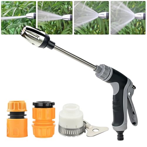 Aquoxis Pressure Washer Pressure Power Washer Hose Nozzle 360 Rotating Quick and Easy Installation Adjustable Nozzle Cleaning Sprayer for Patio Deck Outdoor Surfaces Car Driveway