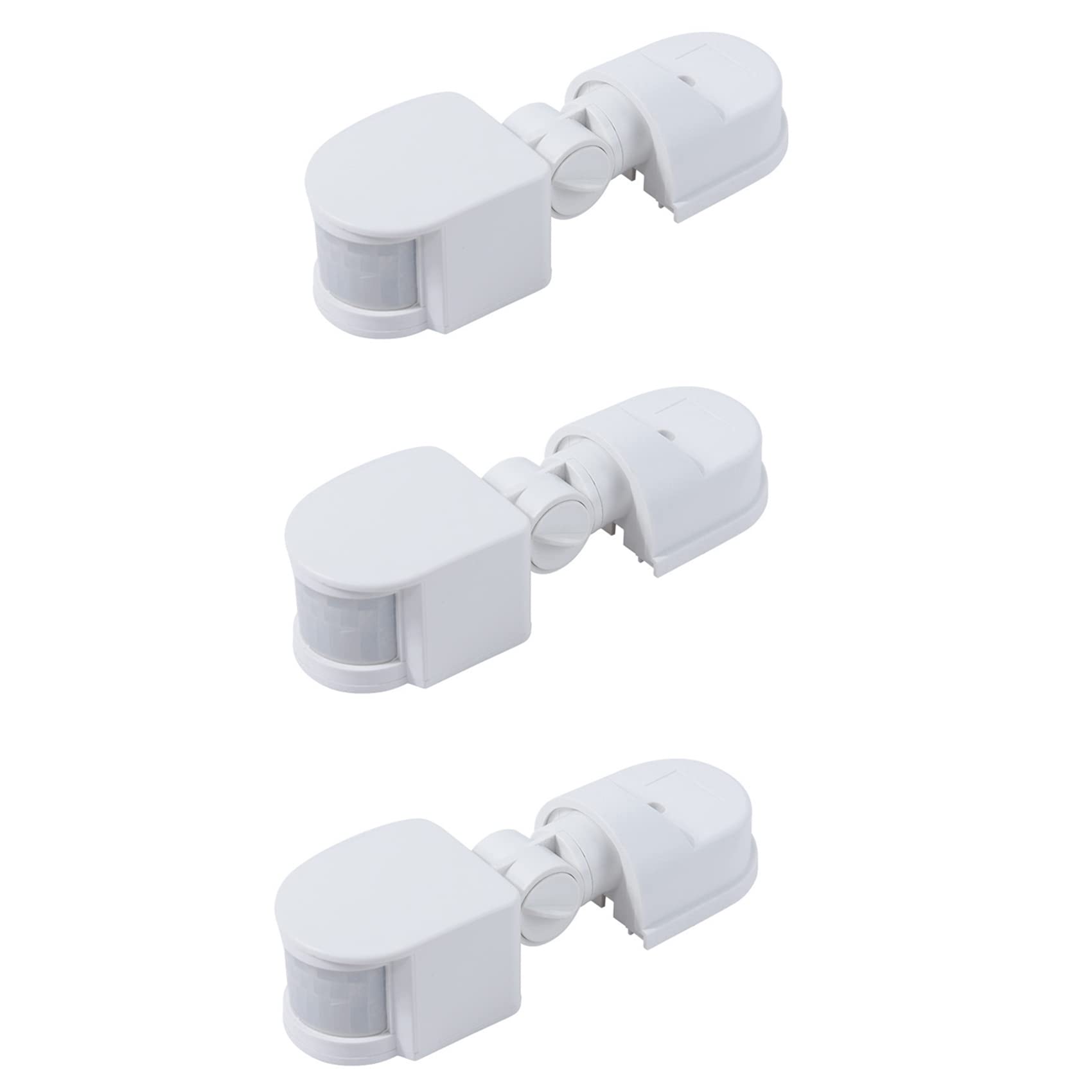 Jnchdghwa White 3X Infrared Motion Sensor Ac110v-240V Adjustable Sensor Switch For Pir Body Motion Sensors (White)