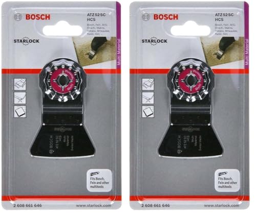 Spatule ATZ 52 SC Bosch décapage rapide des matériaux solides en lot de 2