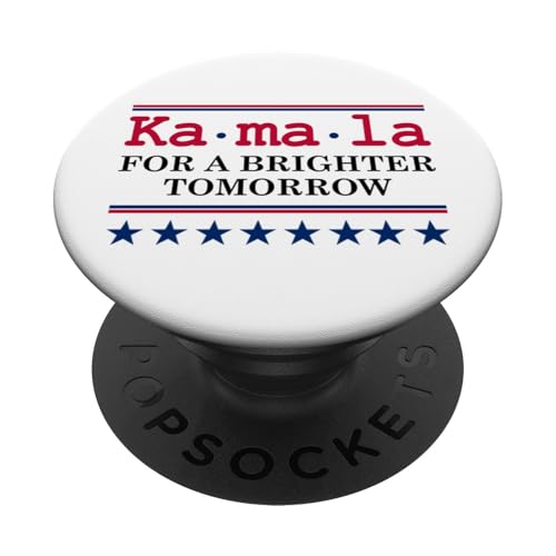 Kamala Sign,Kamala Harris Walz for a Brighter Tomorrow 2024 PopSockets PopGrip Interchangeable