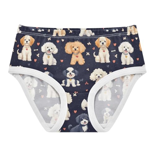Girls Underwear Soft Cotton Dog Kids Panties in Sizes 2/3t, 4t, 5t, 6 and 8
