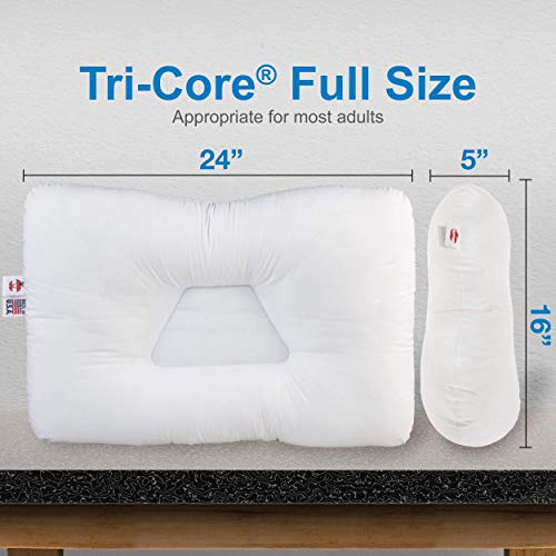 Core Products Tri-Core Pillow, Full Size, Firm Support & Travel Core Bundle #TOP3
