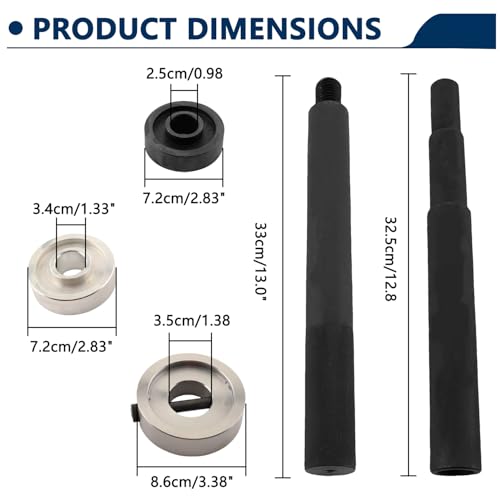 Image of Gimbal Bearing Installer Engine Alignment Tool Compatible with Mercruiser Boat Alpha 1 MR Bravo OMC Cobra Volvo Heavy Duty Alignment Bearing Puller Seal Bellow Expander Tool