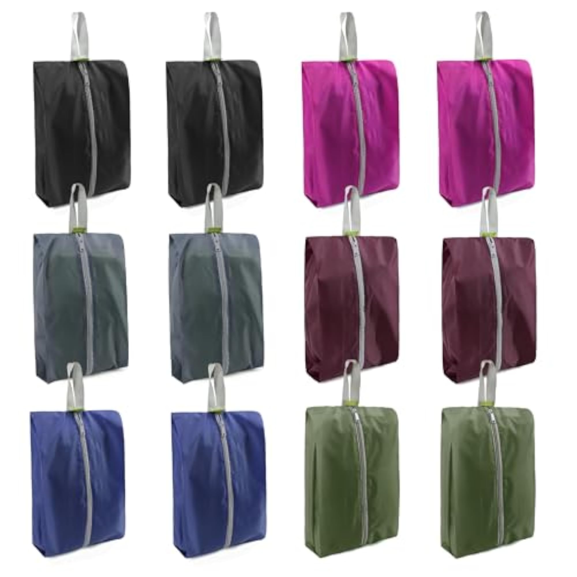 Shoe Organizer Bags, 6/8/12 Packs with Zipper Closure
