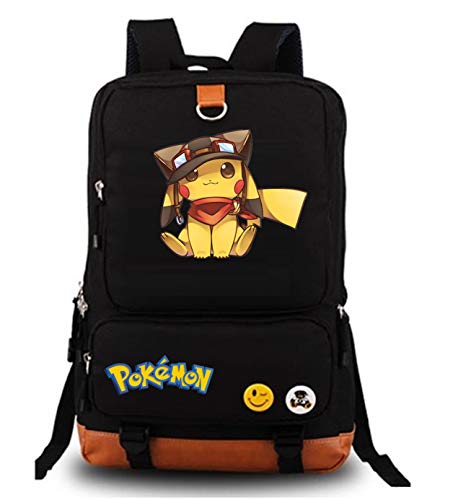 AUGYUESS Mochila escolar de anime de dibujos animados para niños (1)