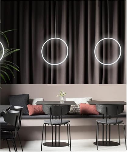 Lámpara colgante LED de anillo para iluminar con estilo moderno tu comedor 6