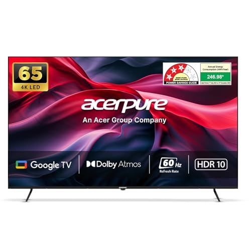 Image of Acerpure 165 cm (65 inch) Swift Series UHD LED Smart Google TV, 240 Volts, AP65UG51ASFTD Model (Black)