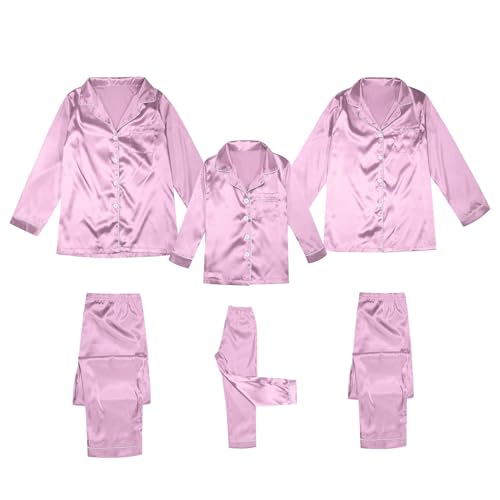 Christmas Pajamas for Family 2025 Matching Sets 2 Piece Lounge Sets for Women Couples Loungewear Sets Christmas Pjs Dad Pink