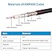 XRDS -RF KMR400 RF Coaxial Cable 50 Ohm Low Loss Coax Cable with NO Connectors 200FT