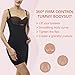 Franato Women's Shapewear Dress Control Slip Full Body Shaper Open Bust Black M
