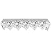 Heritage Lace Woodland 20-Inch by 88-Inch Mantle Scarf, White