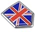 Car Chrome Decals Great Britain Flag British Emblem Chrome Car Decal Sticker Badge 3D England United Kingdom CBSHD250
