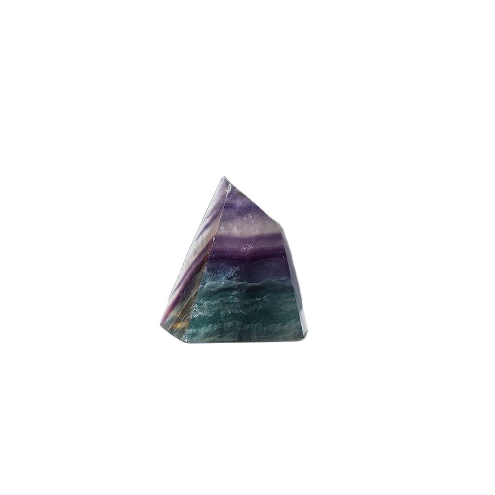 Fluorita de arco iris JCAKES cristal de cuarzo geométrico con matices minerales puros
