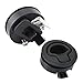 WJSKDQ 4PCS Boat Slam Latch Flush Pull Black Plastic Round for RV Marine Hatch Deck Door Cabinet Hardware