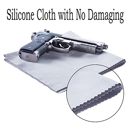 1000Pcs Gun Cleaning Patches, Brifire Gun Cleaning Cloth With Silicone - Square 9Mm Cleaning Patches Minimal Lint, Gun Cleaning Rags Wipes For Most Caliber Gun Firearm Pistol Rifle 30/.308/7.62 #TOP5