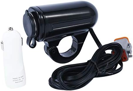 JHAMAL Handlebar Mount Auxiliary Power Port Up 12