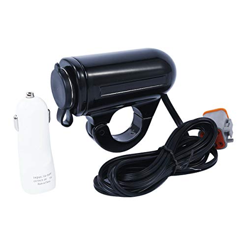 Jhamal Handlebar Mount Auxiliary Power Port Up 12 #TOP1