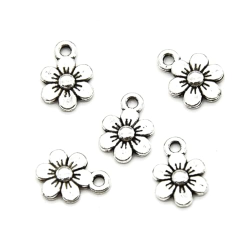 Breloques en forme de fleur pour fabrication de bijoux accessoires DIY en métal