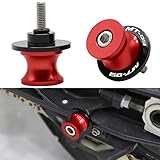 ▷ Función : El tornillo de carrete del brazo oscilante que se usa con el brazo oscilante puede hacer que la motocicleta suba y baje fácilmente, para evitar dañar el cuerpo de su motocicleta mientras la detiene o la repara.