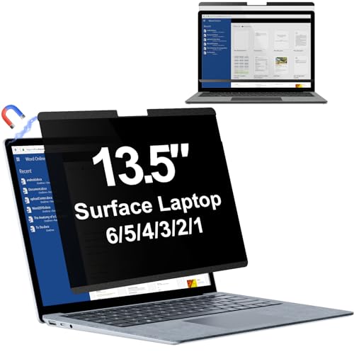Surface Laptop 6/5/4/3/2/1 �p 13.5�C���` �`�����h�~�t�B���^�[ �}�O�l�b�g�� �v���C�o�V�[�t�B���^�[ �^�b�`�p�l���Ή� �u���[���C�g�J�b�g �̂������h�~�t�B���� ���˖h�~ �L�Y�h�~ ���E�ȒP Mamol