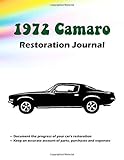  1972 Camaro Restoration Journal - 2 Section Project Notebook: Section 1 is for noting the details of the restoration. Section 2 is for logging-in ... item for your Camaro restoration project!