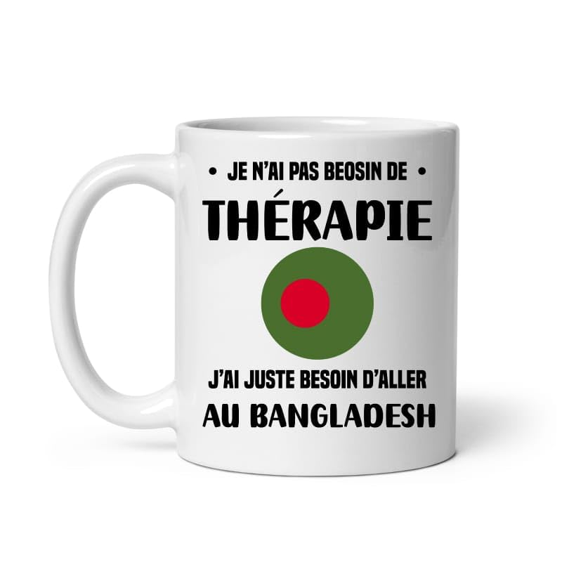 MugSmile Mug Bangladesh thérapie vacances départ voyage Tasse Bangladesh