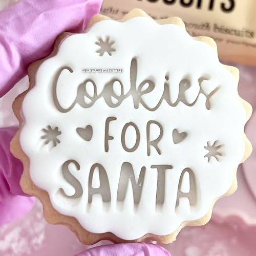 Cookies for Santa Cookie Cutter Fondant Stamp Embosser Christmas eve Box Ideas Cupcakes fits All Butter Biscuits m&s Marks and Spencers Xmas Gift Ideas Free Matching Cutter