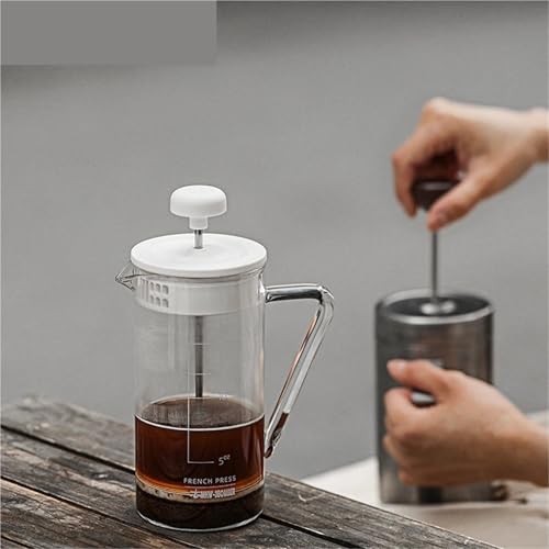 Cafetera prensa francesa portátil 0.45 L resistente al calor miniatura 3